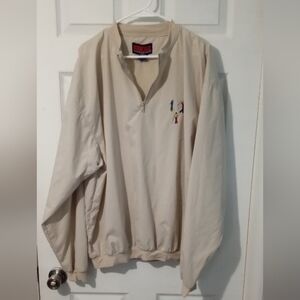 Cream Lightweight Windbreaker Jacket